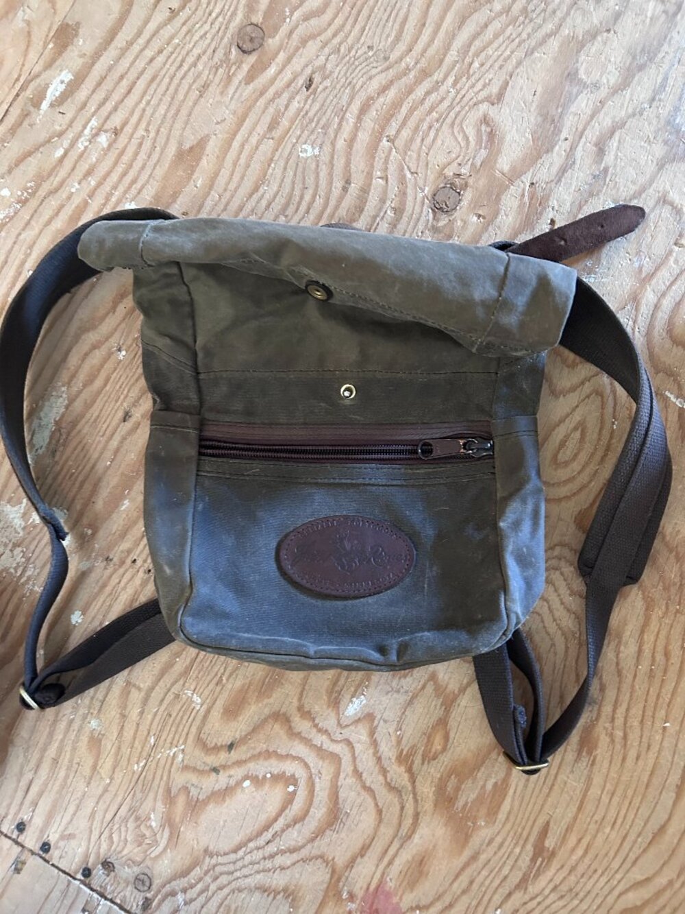 Frost River trading Co Wax canvas roll-top purse